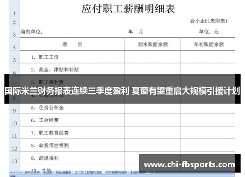 国际米兰财务报表连续三季度盈利 夏窗有望重启大规模引援计划 国际米兰财务报表连续三季度盈利 夏窗有望重启大规模引援计划
